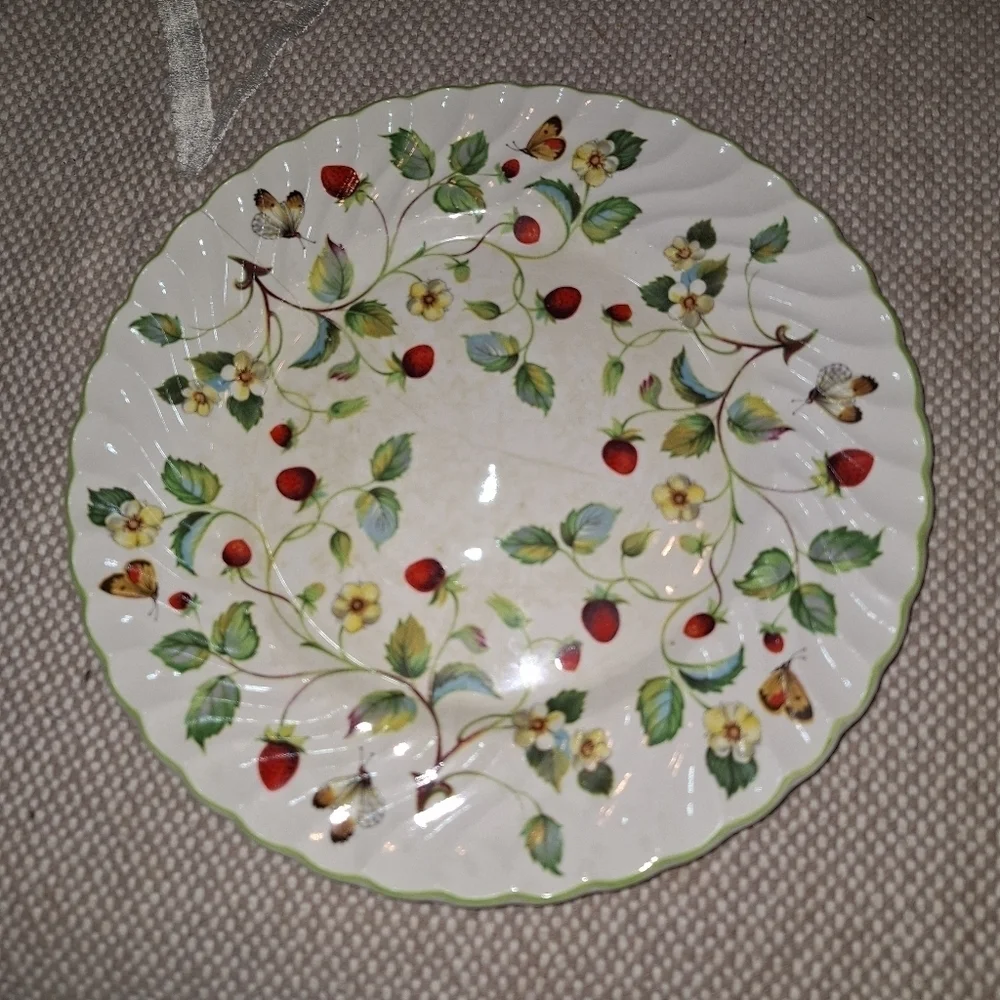 A vintage James Kent Old Foley Staffordshire saucer and plate.